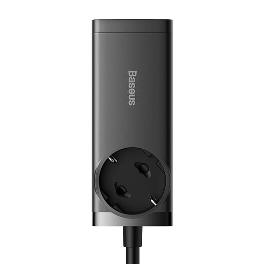 Baseus GaN3 Pro wall charger / powerstrip 2xUSB + 2xUSB-C + AC, 100W (black) - Product Image 2