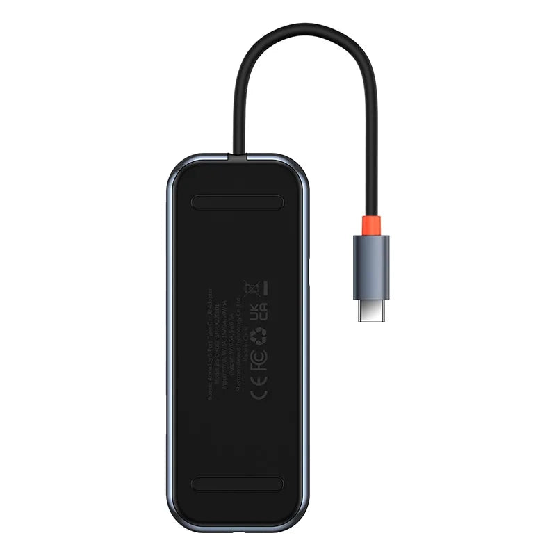 Hub 5in1 Baseus AcmeJoy series USB-C to 2xUSB 3.0 + USB 2.0 + USB-C PD + RJ45 (dark grey) - Product Image 8