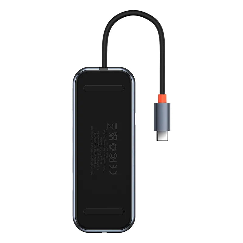 Hub 5in1 Baseus AcmeJoy series USB-C to 2xUSB 3.0 + USB 2.0 + USB-C PD + HDMI (dark grey) - Product Image 8