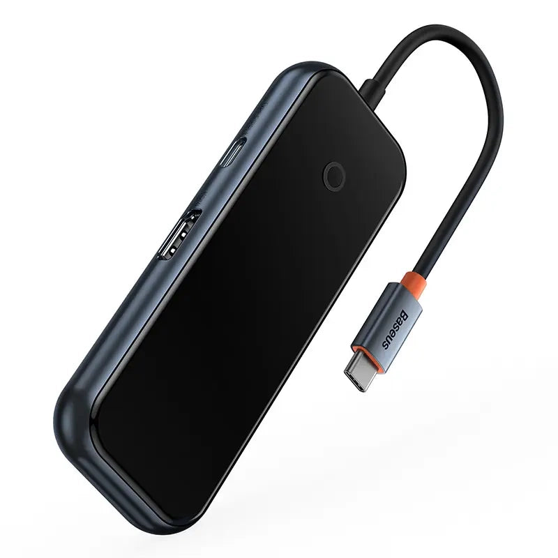 Hub 5in1 Baseus AcmeJoy series USB-C to 2xUSB 3.0 + USB 2.0 + USB-C PD + HDMI (dark grey) - Product Image 7