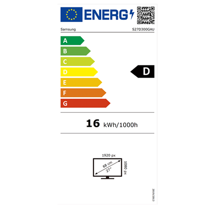 Samsung | LS27D300GAUXEN | 27 " | IPS | FHD | 100 Hz | 5 ms | 1920 x 1080 pixels | 250 cd/m² | HDMI ports quantity 1