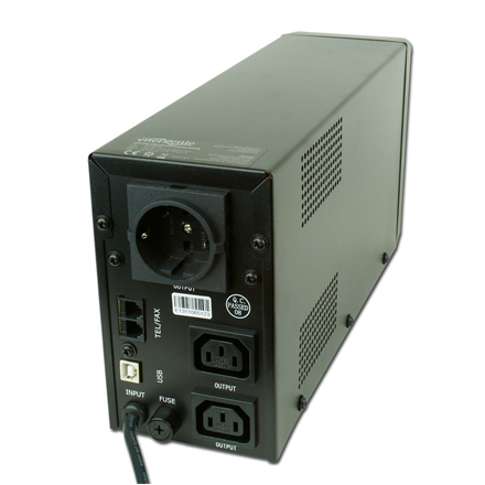 EnerGenie | UPS with USB and LCD display, Black | 850 VA | 220 V