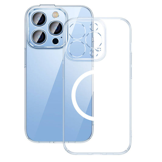 Baseus Crystal Transparent Magnetic Case and Tempered Glass set for iPhone 14 Pro Max - Product Image 2