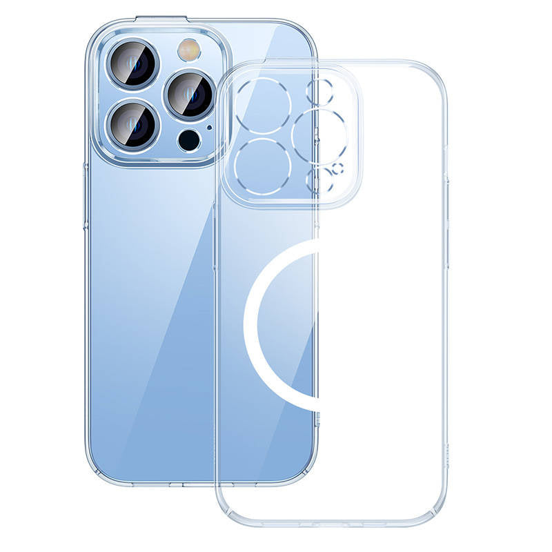 Baseus Crystal Transparent Magnetic Case and Tempered Glass set for iPhone 14 Pro Max - Product Image 2