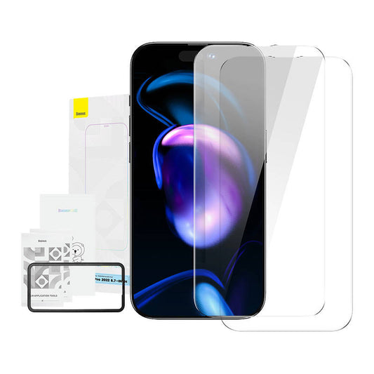 Baseus Crystal Tempered Glass 0.3mm for iPhone 14 Pro Max (2pcs) - Product Image 1