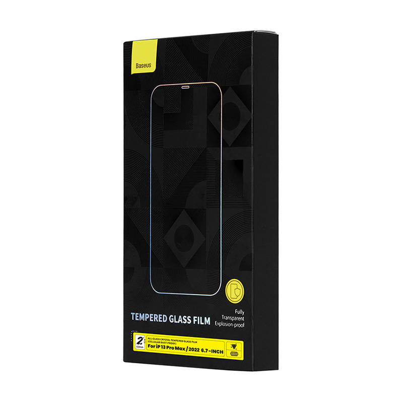 Baseus Crystal Tempered Glass Dust-proof 0.3mm for iPhone 14 Plus/13 Pro Max (2pcs) - Product Image 7