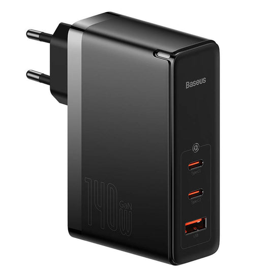 Wall charger Baseus GaN5 Pro 2xUSB-C + USB, 140W (black) - Product Image 2