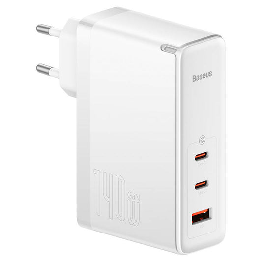 Wall charger Baseus GaN5 Pro 2xUSB-C + USB, 140W (white) - Product Image 2