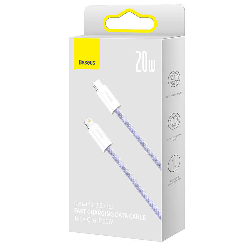 USB-C cable for Lightning Baseus Dynamic 2 Series, 20W, 1m (purple) - Product Image 5