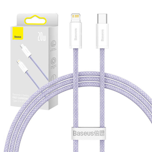 USB-C cable for Lightning Baseus Dynamic 2 Series, 20W, 1m (purple) - Product Image 1