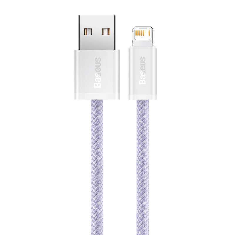 USB cable for Lightning Baseus Dynamic 2 Series, 2.4A, 2m (purple) - Product Image 3