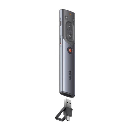 Baseus Orange Dot Multifunctional remote control for presentation, with a red laser pointer - gray - Product Image 7