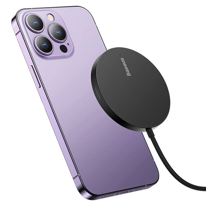 Magnetic Wireless Charger Baseus Simple Mini3 15W (Black) - Product Image 4