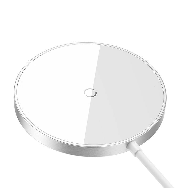Magnetic Wireless Charger Baseus Simple Mini3 15W (Silver) - Product Image 3