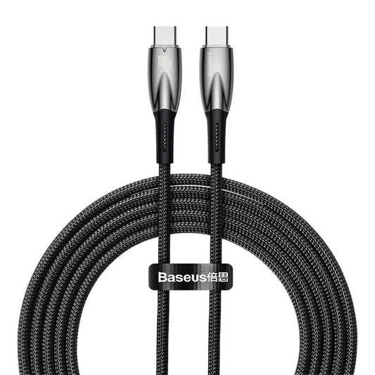USB-C cable for USB-C Baseus Glimmer Series, 100W, 2m (Black) - Product Image 1