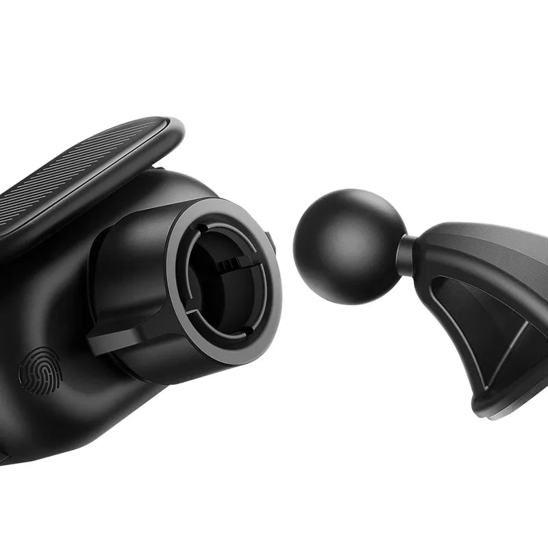 Solar Electric Car Phone Holder Baseus Steel Cannon Pro (Black) - Product Image 5