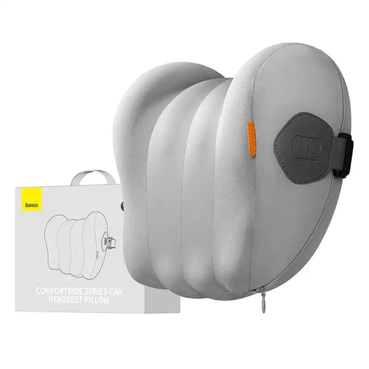Car Headrest Mounted Pillow Baseus Comfort Ride (Grey) - Product Image 1