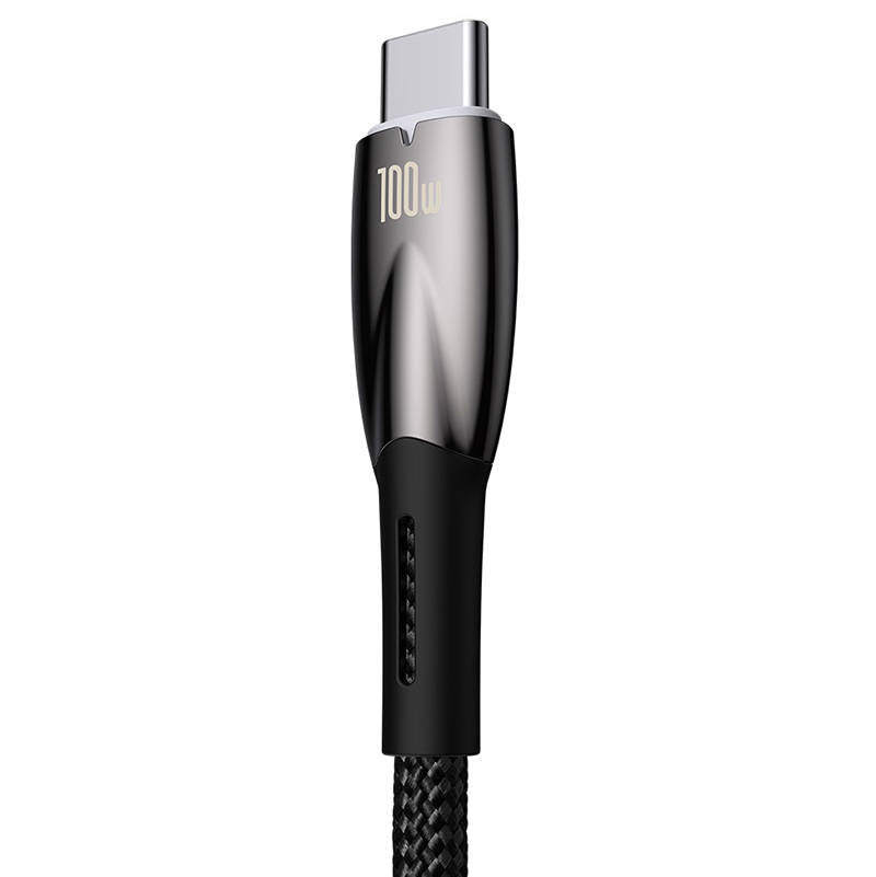USB cable for USB-C Baseus Glimmer Series, 100W, 1m (Black) - Product Image 2
