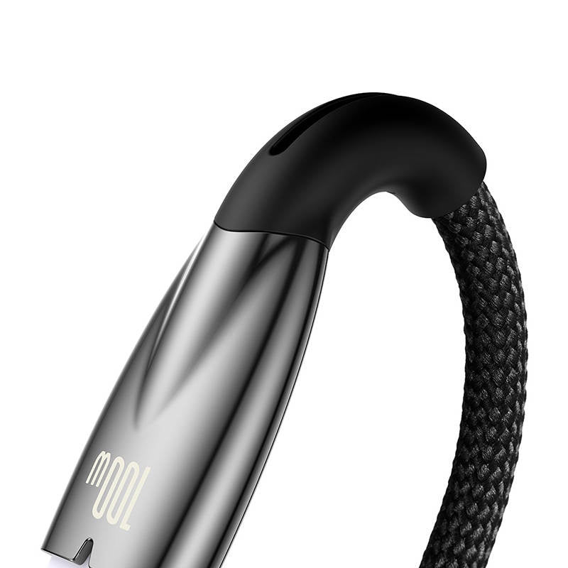 USB cable for USB-C Baseus Glimmer Series, 100W, 2m (Black) - Product Image 5