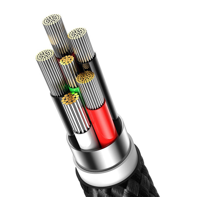 USB cable for USB-C Baseus Glimmer Series, 100W, 2m (Black) - Product Image 6