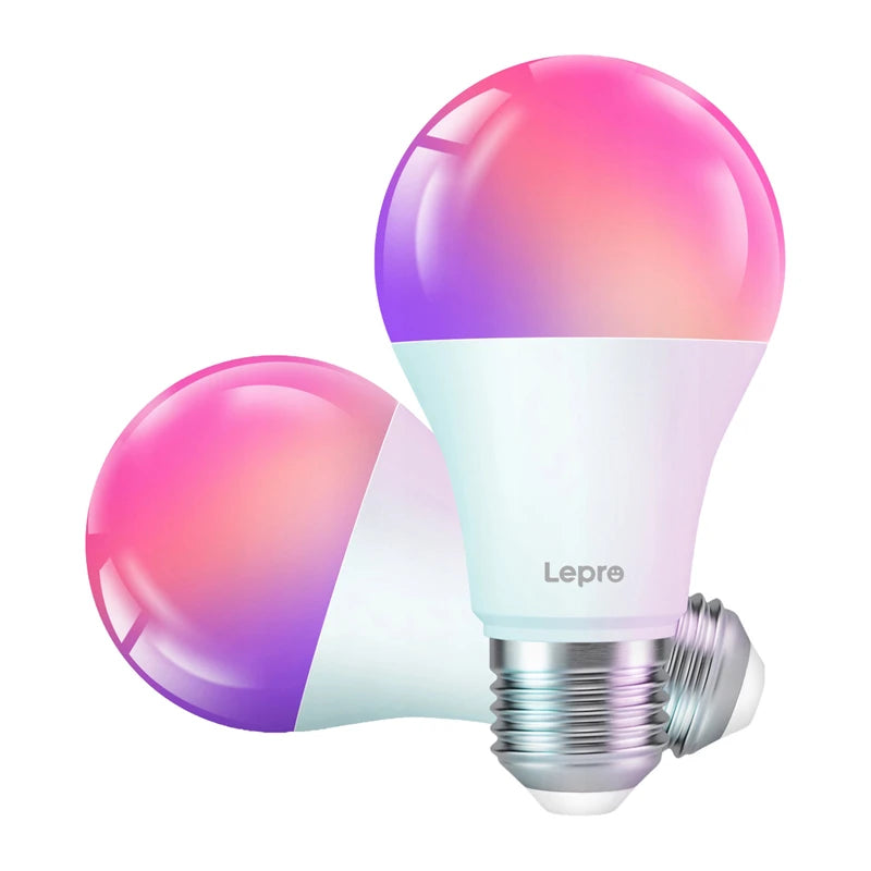 LEPRO B1-EU-2 Smart LED E27 Wi-Fi Light Bulb, 2-Pack - Image 1
