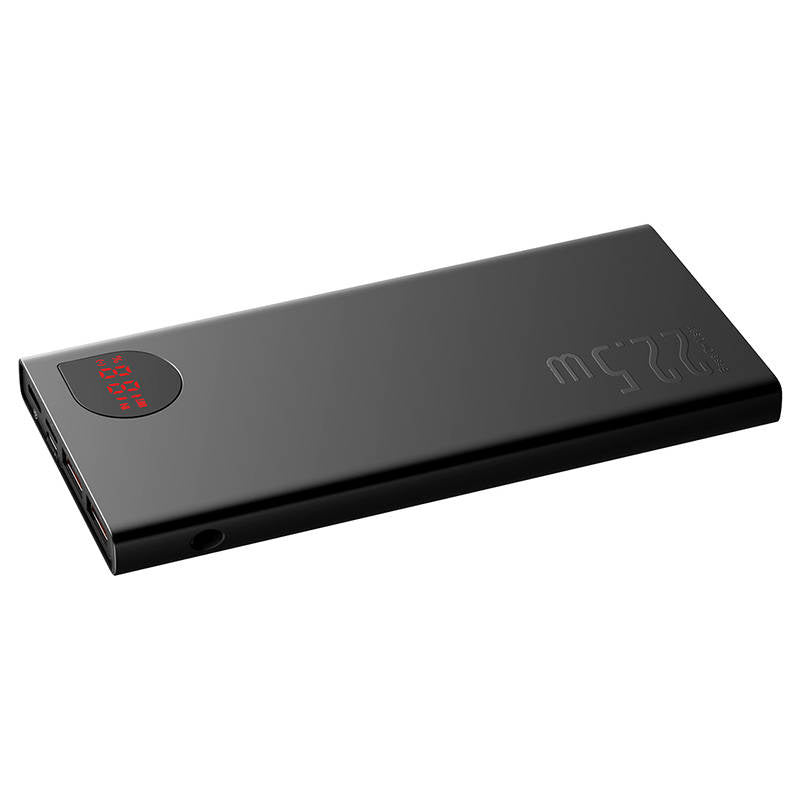 Powerbank Baseus Adaman Metal, 10000mAh, 2xUSB, USB-C, Lightning, MicroUSB  22.5W (black) - Product Image 5