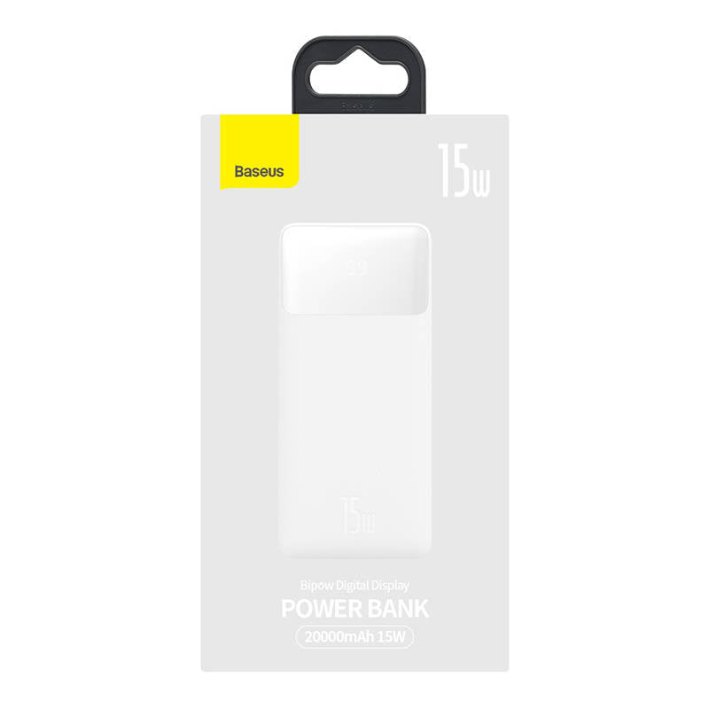 Powerbank Baseus Bipow 20000mAh, 15W (white) - Product Image 8