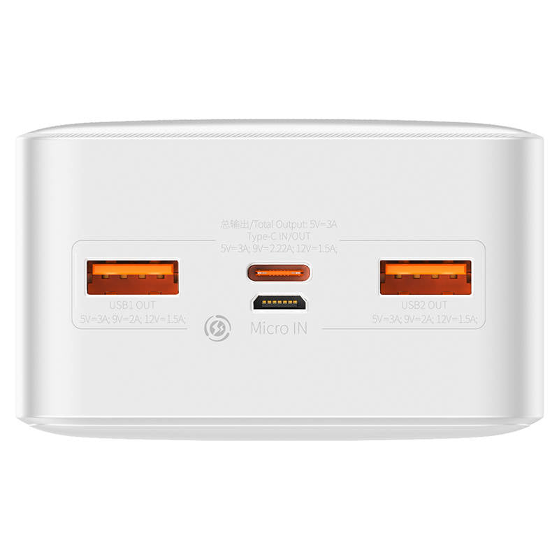 Powerbank Baseus Bipow 30000mAh, 20W (white) - Product Image 5