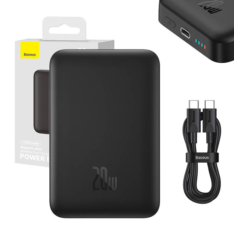 Powerbank Baseus Magnetic Mini 10000mAh, USB-C  20W MagSafe (black) - Product Image 12