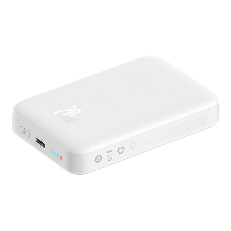 Powerbank Baseus Magnetic, 10000mAh, USB-C 20W, MagSafe (white) - Product Image 4