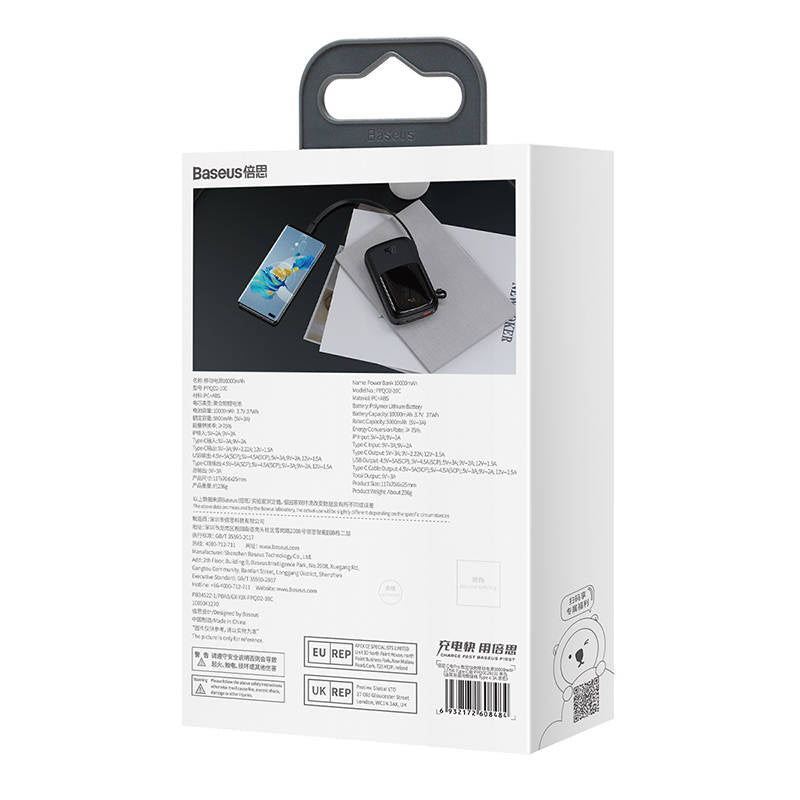 Powerbank Baseus Qpow PRO with cable, 10000mAh, 22.5W (Black) - Product Image 7