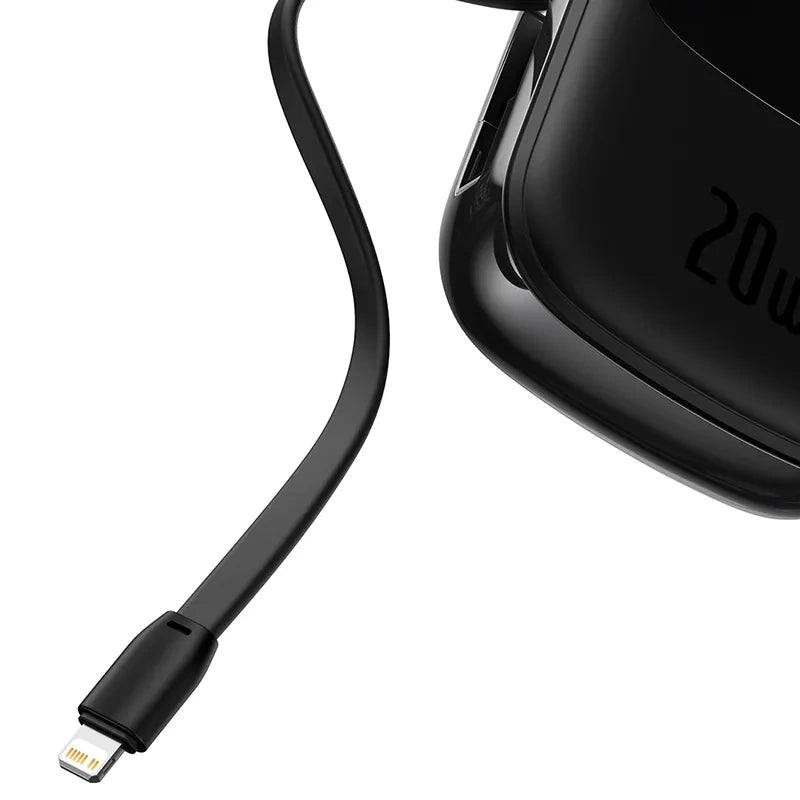 Powerbank Baseus Qpow PRO with Lightning cable, USB-C port and USB 20000mAh, 20W (Black) - Product Image 5