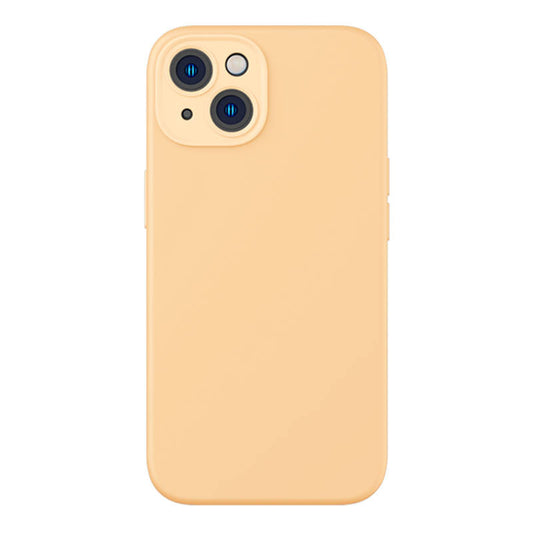 Baseus Liquid Silica Gel Case for iPhone 14 Plus (sunglow)+ tempered glass + cleaning kit - Product Image 2