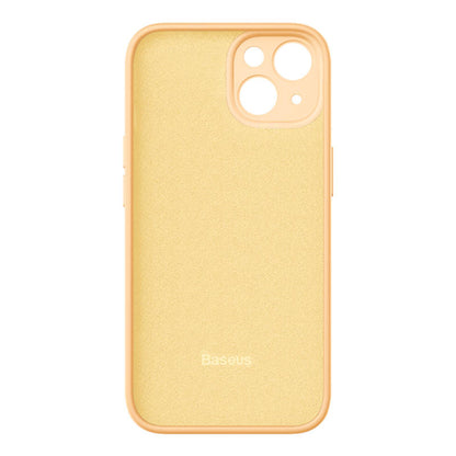 Baseus Liquid Silica Gel Case for iPhone 14 Plus (sunglow)+ tempered glass + cleaning kit - Product Image 3