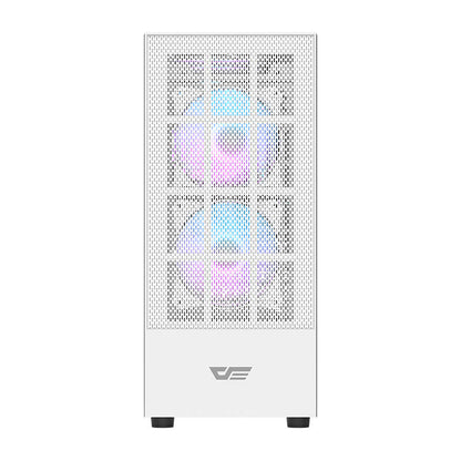Darkflash A290 Computergehäuse (weiß) + 3 RGB-Lüfter