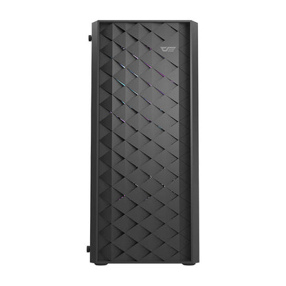 Darkflash DK351 Computergehäuse (schwarz) + 4 RGB-Lüfter