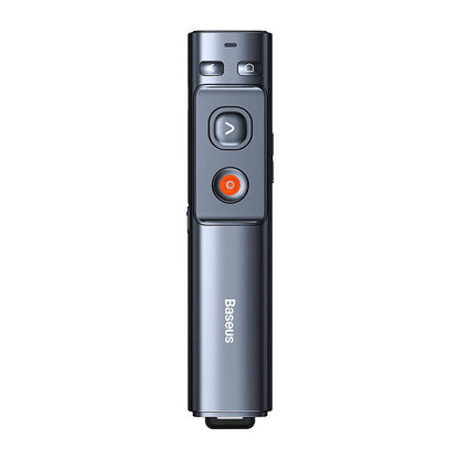 Baseus Orange Dot Multifunctionale remote control for presentation, with a green laser pointer - gray - Product Image 2