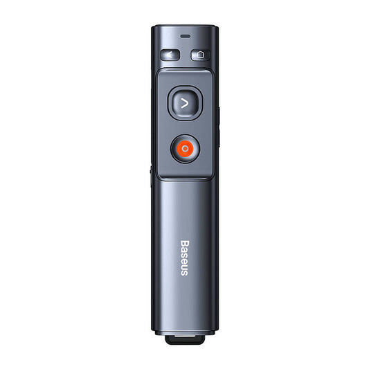Baseus Orange Dot Multifunctionale remote control for presentation, with a green laser pointer - gray - Product Image 2