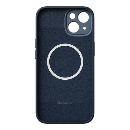 Baseus Liquid Silica Magnetic Case and Tempered Glass set for iPhone 14 Plus (blue) - Product Image 3