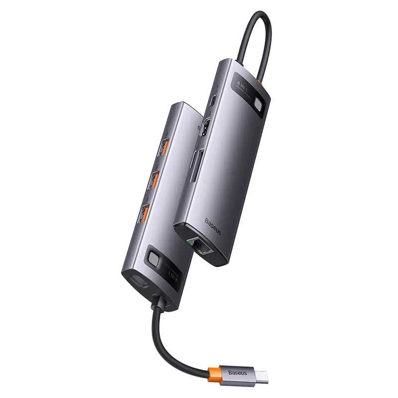Hub 8in1 Baseus StarJoy Series, USB-C to 3x USB 3.1 + HDMI + USB-C PD + RJ45 + microSD/SD - Product Image 3