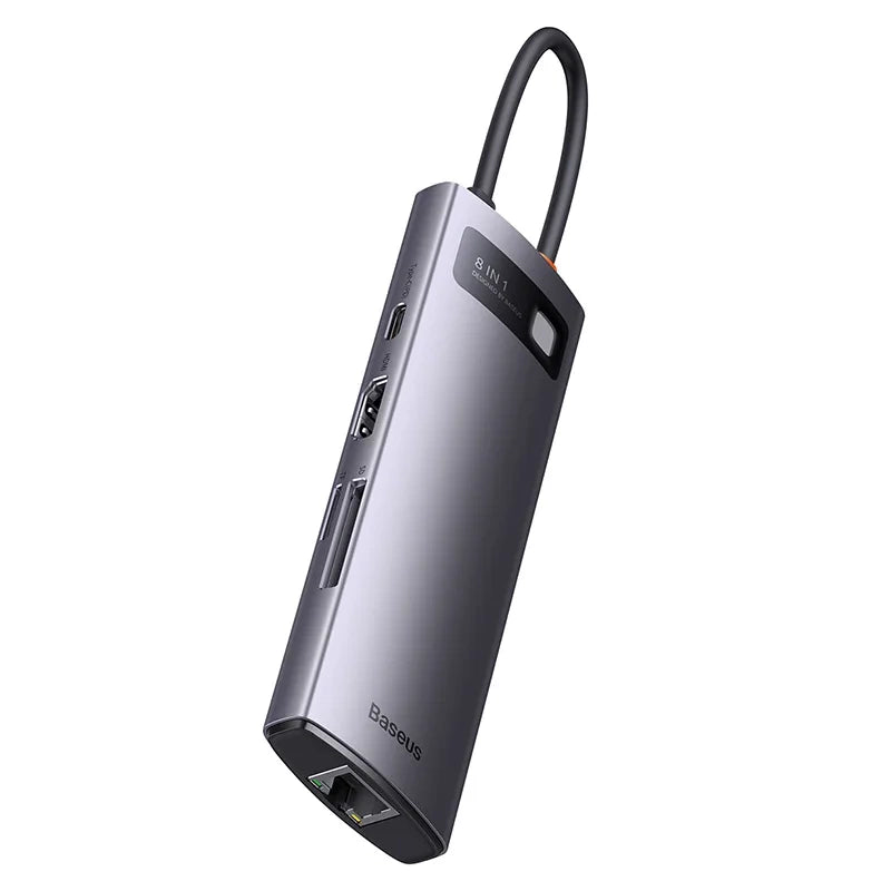 Hub 8in1 Baseus StarJoy Series, USB-C to 3x USB 3.1 + HDMI + USB-C PD + RJ45 + microSD/SD - Product Image 6