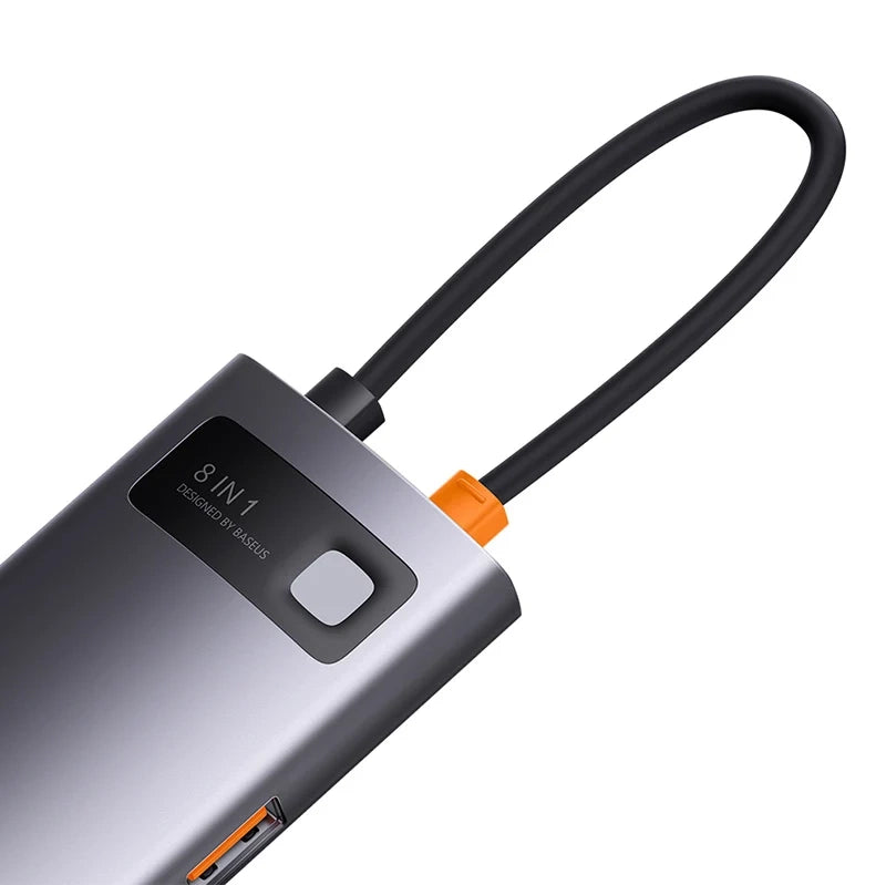 Hub 8in1 Baseus StarJoy Series, USB-C to 3x USB 3.1 + HDMI + USB-C PD + RJ45 + microSD/SD - Product Image 7