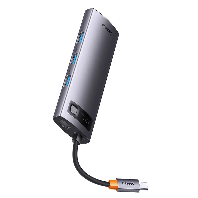 Hub 6in1 Baseus StarJoy Series, USB-C to 3x USB 3.0 + HDMI + USB-C PD + RJ45 - Product Image 3