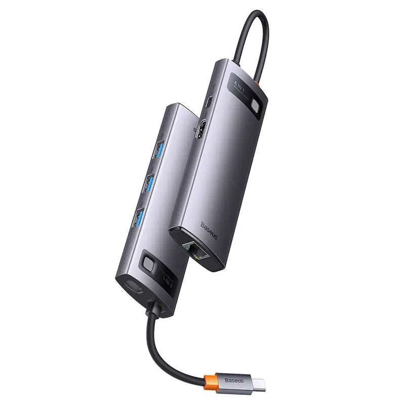 Hub 6in1 Baseus StarJoy Series, USB-C to 3x USB 3.0 + HDMI + USB-C PD + RJ45 - Product Image 7