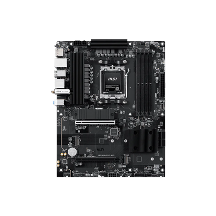 MSI PRO B850-S EVO WIFI | Processor family AMD | Processor socket AM5 | DDR5 | Supported hard disk drive interfaces SATA