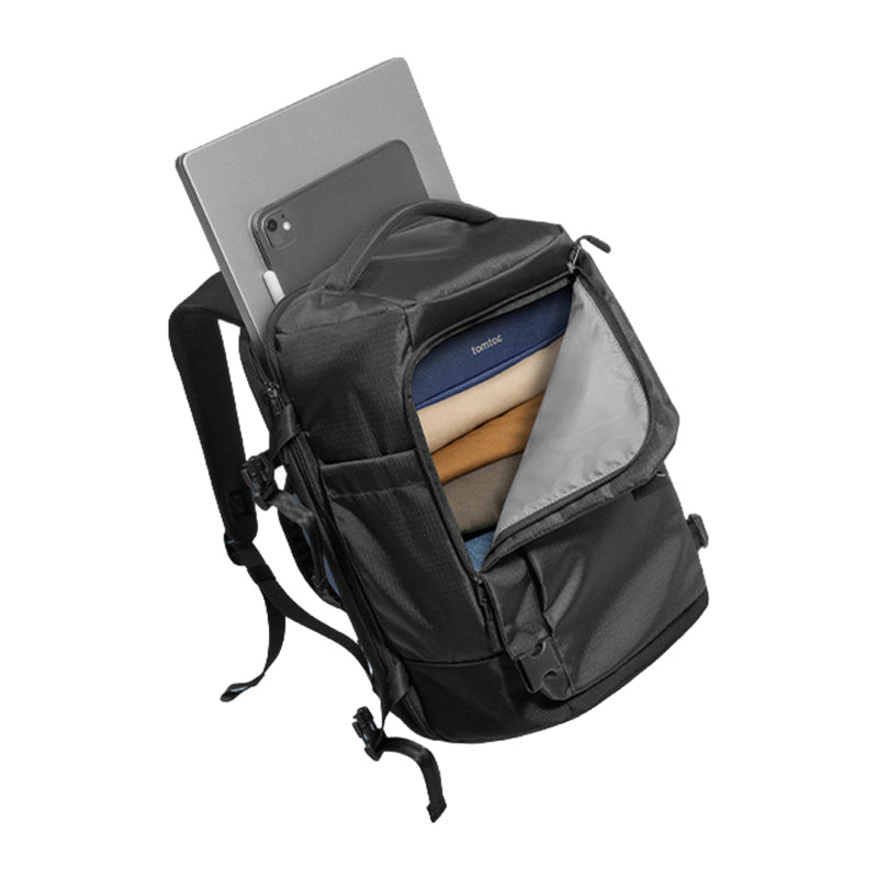 TOMTOC Navigator-T66 Liteway Travel Backpack 28L/15.6" (Black) - Image 4