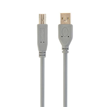 Cablexpert CCP-USB2-AMBM-6G USB 2.0 A-plug B-plug 6ft cable, grey color | Cablexpert | CCP-USB2-AMBM-6G | USB 2.0 A-plug