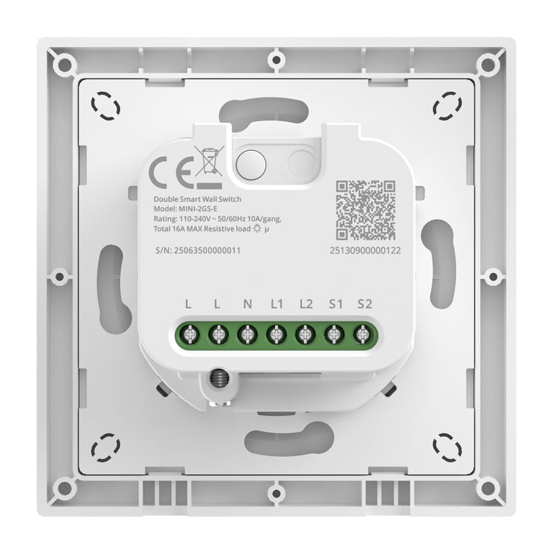 SONOFF MINI-2GS-E Matter Two-Channel Wall Switch. - Image 3