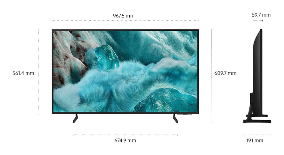 TV Set SAMSUNG 43 " 4K Ultra HD 3840 x 2160 pixels Flat 16:9 QLED QE43Q7F4AUXXH