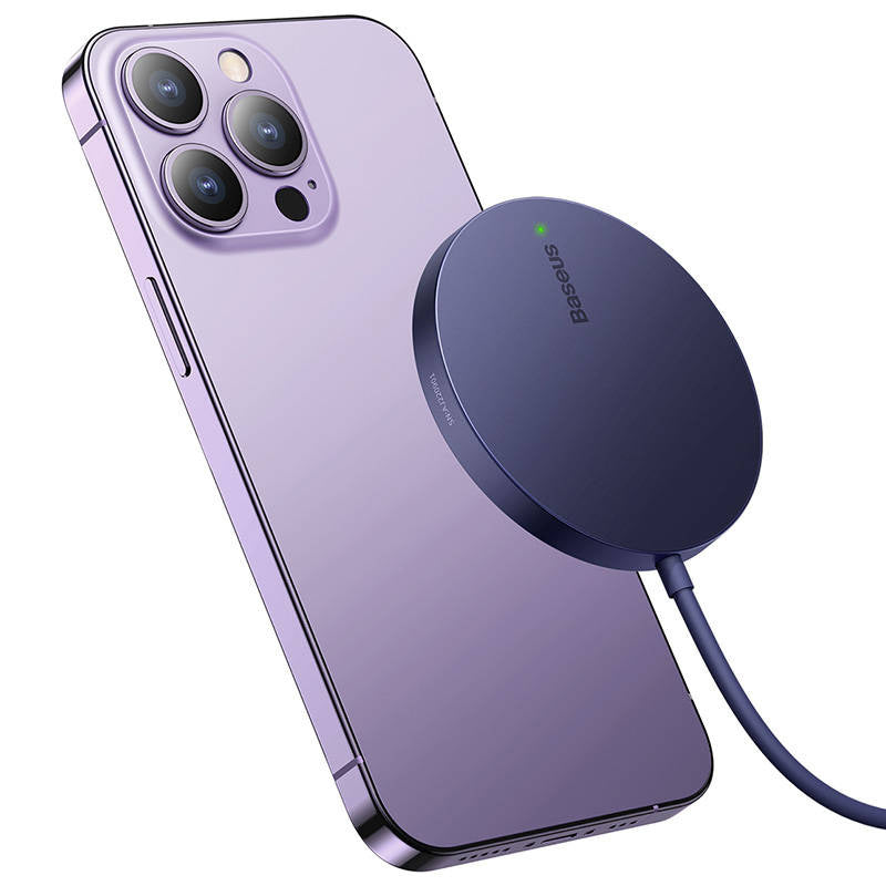 Magnetic Wireless Charger Baseus Simple Mini3 15W (Dusty purple) - Product Image 4